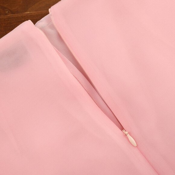 Brandon Maxwell The Leanne Crystal-Embellished Pencil Skirt, Light Pink, Size 0 - Picture 10 of 15